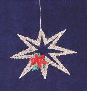 AN 0767-769 Gold Stars with flowers
